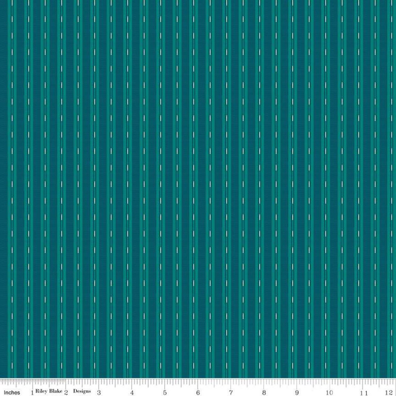 Fabric Riley Blake Ticking Blue Stitcher's Flannel by the Quarter Yard F15552-BLUE